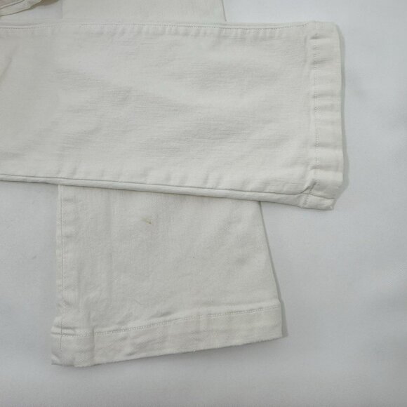 Mother Jeans Bootcut Wide Flared Pants Women Size 28 High Rise Cream Boho Retro - Picture 7 of 12